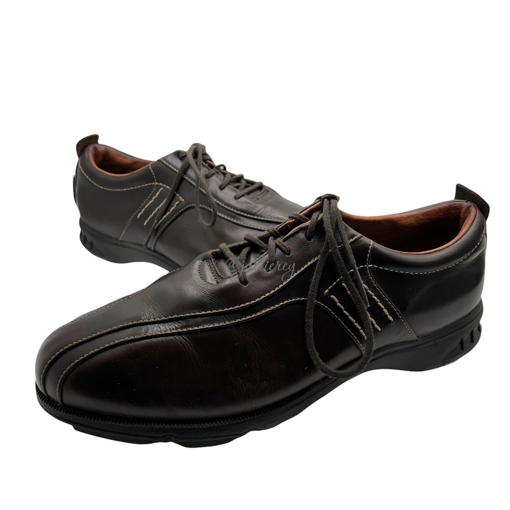 Adidas Men’s Torsion Euro Brown Leather Golf Shoes Size 9 W Wide